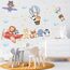 TOARTI Flugzeug Tier Wandtattoo Lichtfarbe Babyzimmer Wandsticker Mädchen Schlafzimmer Wanddeko Kinder Schlafzimmer Spielzimmer Wanddekoration DIY Löwe Elefant Tiere Wandaufkleber