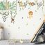 decalmile Wandtattoo Dschungel Tiere Reben Wandsticker Tiere Löwe Affe Koala Wandsticker Kinderzimmer Babyzimmer Schlafzimmer Wanddeko