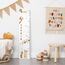 Kidsmood - Personalisierte Messlatte Kinder aus Aluverbund – Hochwertige Messleiste & Wand-Deko für Kinderzimmer mit zauberhaftem Boho Tiere – Tolles Taufgeschenk für Mädchen & Jungen - (65-140cm)