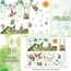 TOARTI Wandtattoo Dschungel Tiere Reben Wandaufkleber Affen Krokodil Safari Tiere Wandsticker Kinderzimmer Babyzimmer Schlafzimmer Wanddeko
