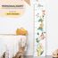 Kidsmood - Personalisierte Messlatte Kinder Holz – Messleiste & Wand-Deko für Baby- & Kinderzimmer mit abenteuerlichem Dschungel Tiere – Tolles Taufgeschenk für Mädchen & Jungen -(65-140cm)