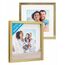 PHOTOLINI 3D Bilderrahmen zum Befüllen 30x30 Gold groß, 1,5 cm tiefer Objektrahmen mit Glas, 2X tiefer Bilderrahmen 30x30 Holz MDF mit Passepartout, Dicker 3D Rahmen befüllbar für Gegenstände