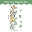 Tanlaby Dschungel Tier Wandtattoo Cartoon Tiere Wandsticker Giraffe Zebra Elefant Grüne Blätter Wandaufkleber für Kinder Babyzimmer Wohnzimmer Schlafzimmer Kinderzimmer Hause Wanddekoration