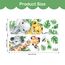 Tanlaby Wandtattoo Tiere Dschungel Kinderzimmer Türaufkleber Safari Tiere Wandsticker Giraffe Elefant Grüne Blätter Wandaufkleber für Kinder Junge Mädchen Babyzimmer Wohnzimmer Schlafzimmer Wanddeko