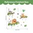 Tanlaby Tier auf Baum Wandsticker Dschungeltier Wandtattoo Löwe Leopard Lemur Wandaufkleber Selbstklebend Abnehmbare Wand Kunst Aufkleber für Kinderzimmer Kinderzimmer Spielzimmer Wanddekoration