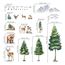 wondever Wandtattoo Waldtiere Baum Groß Wandaufkleber Hirsch Bär Wolf Wandsticker Wanddeko für Kinderzimmer Babyzimmer Schlafzimmer