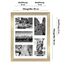 Americanflat Bilderrahmen Collage 10x15 cm Gold - Bilderrahmen 28x36 cm mit Passepartout für Fünf 10x15 cm Fotos - Fotorahmen für Mehrere Bilder der Familie - Verbundholz mit Bruchsicherem Glas