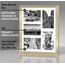 Americanflat Bilderrahmen Collage 10x15 cm Gold - Bilderrahmen 28x36 cm mit Passepartout für Fünf 10x15 cm Fotos - Fotorahmen für Mehrere Bilder der Familie - Verbundholz mit Bruchsicherem Glas