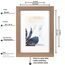 Scholartree Bilderrahmen A5 / 21 x 14.8 cm | Holzfarbe |rahmen mit Acrylglas| Posterrahmen | Fotorahmen | 3er Set