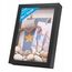 PHOTOLINI 3D Bilderrahmen zum Befüllen 21x30 A4 Schwarz, 3 cm tiefer Objektrahmen mit Glas, tiefer Bilderrahmen A4 21x30 Holz MDF mit Passepartout, Dicker 3D Rahmen befüllbar für Gegenstände Geschenk