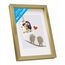 PHOTOLINI 3D Bilderrahmen zum Befüllen 21x30 A4 Gold, 1,5 cm tiefer Objektrahmen mit Glas, tiefer Bilderrahmen A4 21x30 Holz MDF mit Passepartout, Dicker 3D Rahmen befüllbar für Gegenstände Geschenk