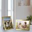 EYMPEU Bilderrahmen 13x18 cm 18er-Set, für Wand und Tisch, geeignet für den Einsatz in Büros und Wohnungen, Gold