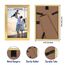 EYMPEU Bilderrahmen 10x15 cm 18er-Set, für Wand und Tisch, geeignet für den Einsatz in Büros und Wohnungen, Gold