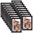 Hoikwo 18 Stück Bilderrahmen 10x15 cm, Schwarz Fotorahmen Collage Set für Wohnzimmer Schlafzimmer Kinderzimmer Büro Treppenhaus Flur, Wand- oder Tischaufsteller