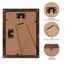 EYMPEU Bilderrahmen 13x18 CM 18er-Set, MDF Bilderrahmen für Wand und Tisch, geeignet für den Einsatz in Büros und Wohnungen, Dunkelbraun