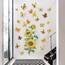 Foonii 72 PCS 3D Schmetterlinge Deko Wanddeko Aufkleber Abziehbilder,Butterfly Wandsticker 3D Wandtatoo für Die Wand Wohnung Hause Schlagfestem Kunststoff Schmetterling Dekorationen Wand-Dekor Gelb