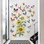 Foonii 72 PCS 3D Schmetterlinge Wanddeko Aufkleber Abziehbilder,schlagfestem Kunststoff Schmetterling Dekorationen, Wand-Dekor Verschiedene Muster