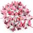 Foonii 72 PCS 3D Schmetterlinge Wanddeko Aufkleber Abziehbilder,schlagfestem Kunststoff Schmetterling Dekorationen, Wand-Dekor Rosa