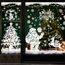 AhfuLife 90 x 30CM Groß Fensterbilder Weihnachten Weihnachtsmann für Weihnachten Deko, 6 Blatt Fenstersticker Weihnachtendeko mit Bäume Schneemänner Rentiere für Deko Türen Fenstern Schränken