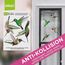 Stickers4 Vogelaufkleber für Fensterscheiben zum Schutz gegen Vogelschlag | Vogelschutz Fenster | 4 x Schöne Kolibri-Glasaufkleber, doppelseitig und selbstklebend zum Schutz gegen Vogelkollisionen