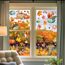 9 Aufklebern Thanksgiving Herbstdeko Fenster Aufkleber,Fensterbilder Herbst Selbstklebend Thanksgiving Herbstdekorationen Herbst Fensterbilder Herbstblätter Deko Fenster Aufkleber (B)