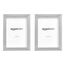 Amazon Basics Rechteckig Fotorahmen, 13 x 18 cm, 2 Stück, Nickelfarben