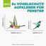 Stickers4 Vogelaufkleber für Fensterscheiben zum Schutz gegen Vogelschlag | Vogelschutz Fenster | 8 x Schöne Kolibri-Glasaufkleber, doppelseitig und selbstklebend zum Schutz gegen Vogelkollisionen