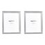 Amazon Basics Fotorahmen Rechteckig, 2 Stück, 20 x 25 cm, Nickelfarben