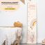 Kidsmood - Personalisierte Messlatte Kinder aus Holz – Hochwertige Messleiste & Wand-Deko für Baby- & Kinderzimmer mit liebevollem Hase – Tolles Taufgeschenk für Mädchen & Jungen - Skala 65-140cm