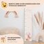 Kidsmood - Personalisierte Messlatte Kinder aus Holz – Hochwertige Messleiste & Wand-Deko für Baby- & Kinderzimmer mit abenteuerlichem Fuchs – Tolles Taufgeschenk für Mädchen & Jungen - Skala 65-140cm