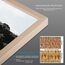 NESCL Bilderrahmen für DIN A3 30 x 42 cm Natur Holz Eiche Dünner Rahmen | Posterrahmen Groß Collage | Amerikanische Weiß-Eiche Picture Frame 29,7 x 42cm mit Acrylglas-Frontplatte, 1-Pack