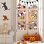 AUAUY 70PCS Halloween Fensterbilder, Statische Selbstklebend Wiederverwendbar Halloween Aufkleber, Bat Castle Baummonster Spinne Schädel Kürbis Halloween Deko Fenster für Party (9 Blatt)