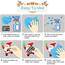 AUAUY 389PCS Fensteraufkleber Weihnachten, PVC Static Selbstklebend Weihnachtsfensterbilder Doppelseitig, Fensterbilder Schneeflocke Rentier Weihnachtsmann Wiederverwendbare Winter Dekoration-10Blatt
