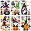 Halloween Fenster Aufkleber Dekoration - 6 Stück Thanksgiving Stickers für Halloween und Thanksgiving Dekoration - Sale Clearance