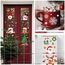 245 Stück Weihnachten Fenstersticker, Fensterbilder, Doppelseitige Wiederverwendbare Statisch Haftende PVC Aufkleber für Glasfenster Dekoration (9 Blatt, 20x30cm)