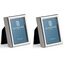 Zilverstad 8023231 Fotorahmen Passbild Mini 4x5cm, Eisen, Silber (Packung mit 2)