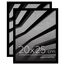 Americanflat Bilderrahmen 20x25 cm aus Kunststoff (2er Pack) - Bilderrahmen 25x20 cm mit bruchsicherer Scheibe - inklusive Ständer und integrierter Aufhängung für Hoch- und Querformat - Schwarz