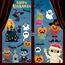 Halloween Fensteraufkleber Wiederverwendbar,Doppelseitige Niedliche Cartoon Halloween Fensteraufkleber Monster Hexe für Kinder(9 Blätter, 20 * 30cm)
