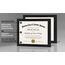 Americanflat 8.5x11 Diploma Frame with Shatter-Resistant Glass - Set of 2 - Document Frames with Engineered Wood - Legacy Collection - Certificate Frame for Tabletop and Wall Display - Black