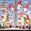 Baynetin 137 Stück Fenstersticker, Fensterbilder, Doppelseitige Wiederverwendbare Statisch Haftende PVC Aufkleber für Weihnachten Dekoration (9 Blatt, 20x30cm)