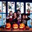 Halloween Deko Fensteraufkleber 9 Blätter 63pcs Halloween Fensterbilder Sticker mit Narben Tattoo, Kürbis Schädel Hexe Fledermaus Aufkleber Selbstklebende Abnehmbare Fensterdeko für Party Dekoration