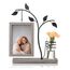 Afuly Bilderrahmen 10x15 Holz Vintage Fotorahmen Braun Picture Frame mit Vase und Metall Baum Tisch Deko Geburtstag Umzug Hochzeitsgeschenk Geschenke für Frauen Mama Oma Freunde Famili Couple