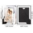 Giftgarden 4er Set Glas Bilderrahmen 10x15 cm - Silber Fotorahmen für 15x10 cm Fotos und Bilder für Babyfotos, Familienfotos und Hochzeitsfotos - Ideal für Tisch- und Heimdekoration
