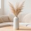 flature Keramikvase im nordischen Stil, Dekovase groß für Pampasgras als Boho Deco, Vase Weiß Matt 25,4 cm für Blumen, skandinavisches Design, Heimdekoration für frische Blumen, Trockenblumen (Größe