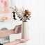 Vase Beige – Keramikvase, 20cm minimalistischer Boho Deko Beige für Moderne vase, Blumenvase Bauernhaus-Tischregal-Dekoration, Pampasgras Vases, Passend für Wohnzimmer, Wohnzimmer, Küche