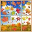 BBLIKE 6 Stück Herbstdeko Herbst Fensterbilder Erntedankfest Fensterufkleber Fensterbilder Selbstklebend Thanksgiving Herbstdekorationen Ahornblätter Marone Fenster Sticker für Kinderzimmer Cafe