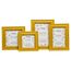 Hampton Frames | Bilderrahmen Paloma quadratisch | 10x10cm, gelb, Holz | Glasöffnung, 30mm Profil, freistehend & Wandmontage | Modernes Design für Fotos und Dekoration