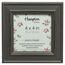 Hampton Frames | Bilderrahmen Paloma quadratisch | 10x10cm, grau, Holz | Glasöffnung, freistehend & wandmontierbar, Befestigungsclips | Fotorahmen für Zuhause & Büro