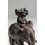 Kare Design Deko Figur Dumbo Uno, Braun, 19x18x9 cm, Deko Objekt, Wohnaccessoire, Dekoration, Elefanten Motiv, Wohnzimmer