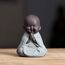 Nette Keramik Buddha Statue - Mönch Figur als Kreatives Baby Bastelpuppen Ornament - Klassisch, Zarte Keramik Kunsthandwerk Tee Zubehör - Entzückendes Geschenk für Beste Wünsche (Stil 7)